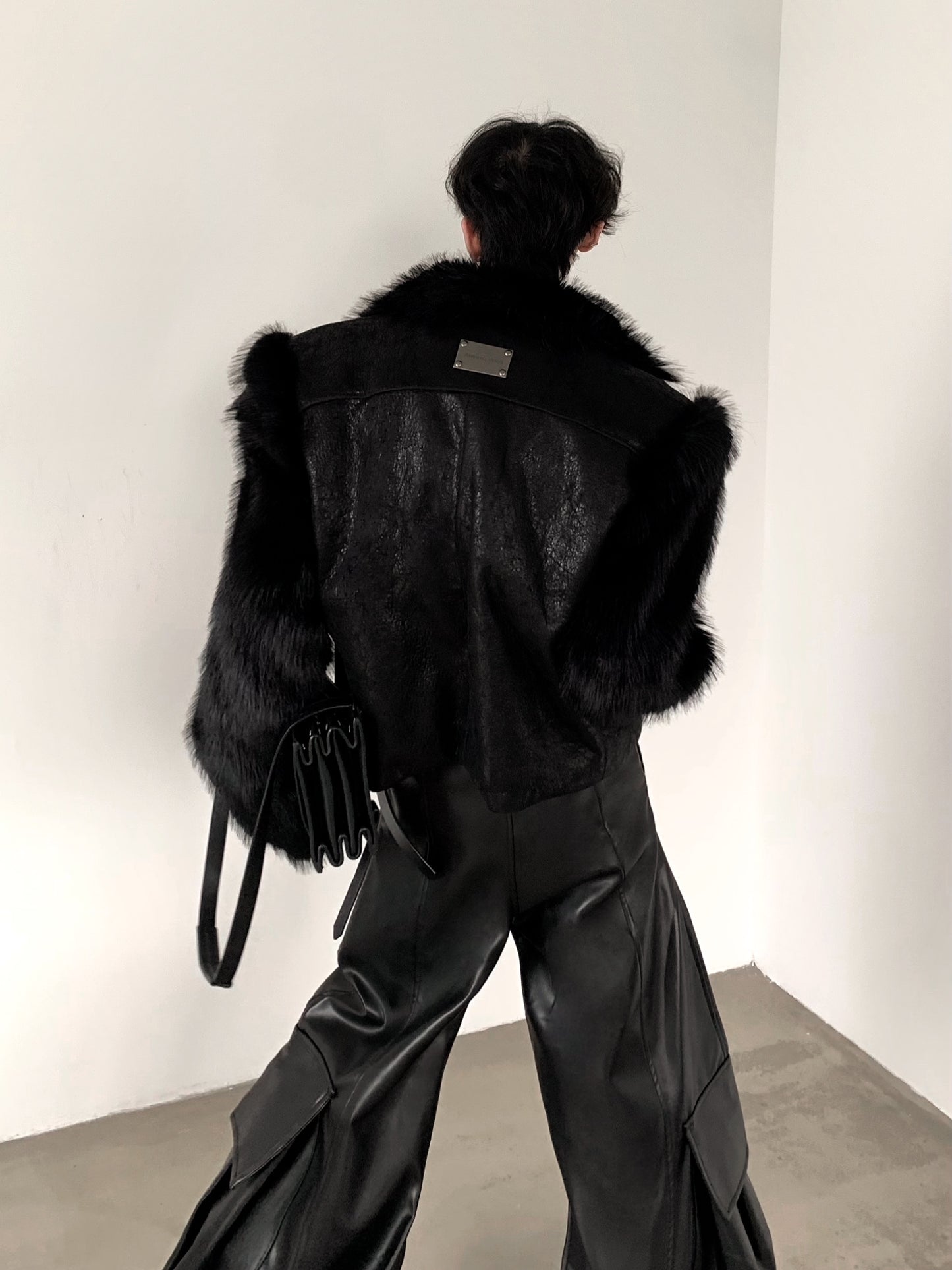 FUR LEATHER JACKET Z71