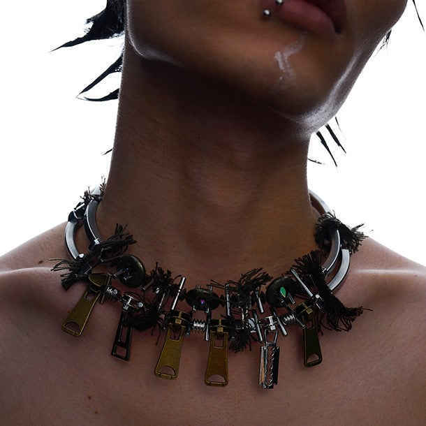 ZIP HEAVY INDUSTRY NECKLACE Z19