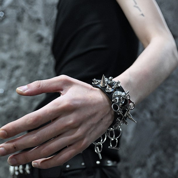 PUNK LEATHER BRACELET Z38