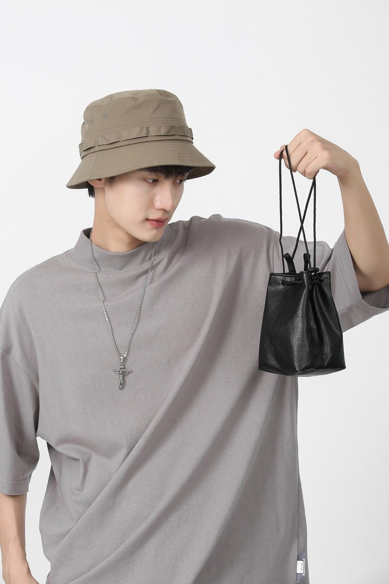 SMALL SHOULDER DRAWSTRING BAG Z107