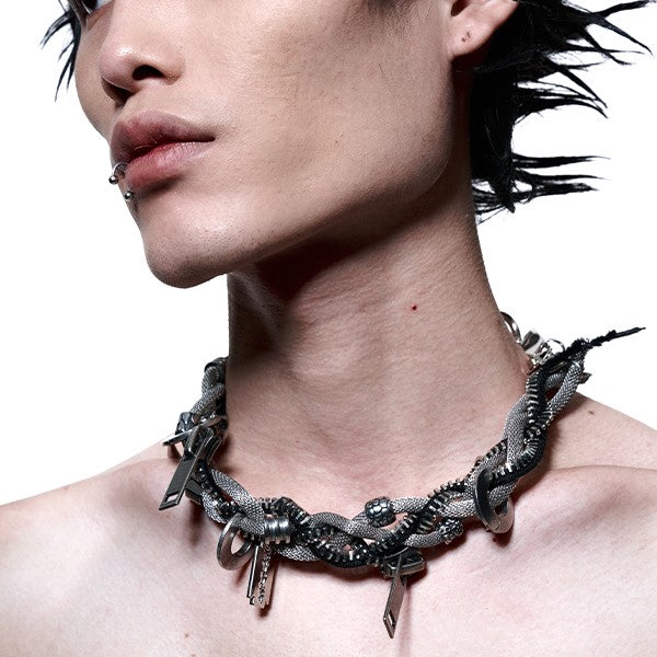 MECHANICAL FUTURISTIC NECKLACE Z49