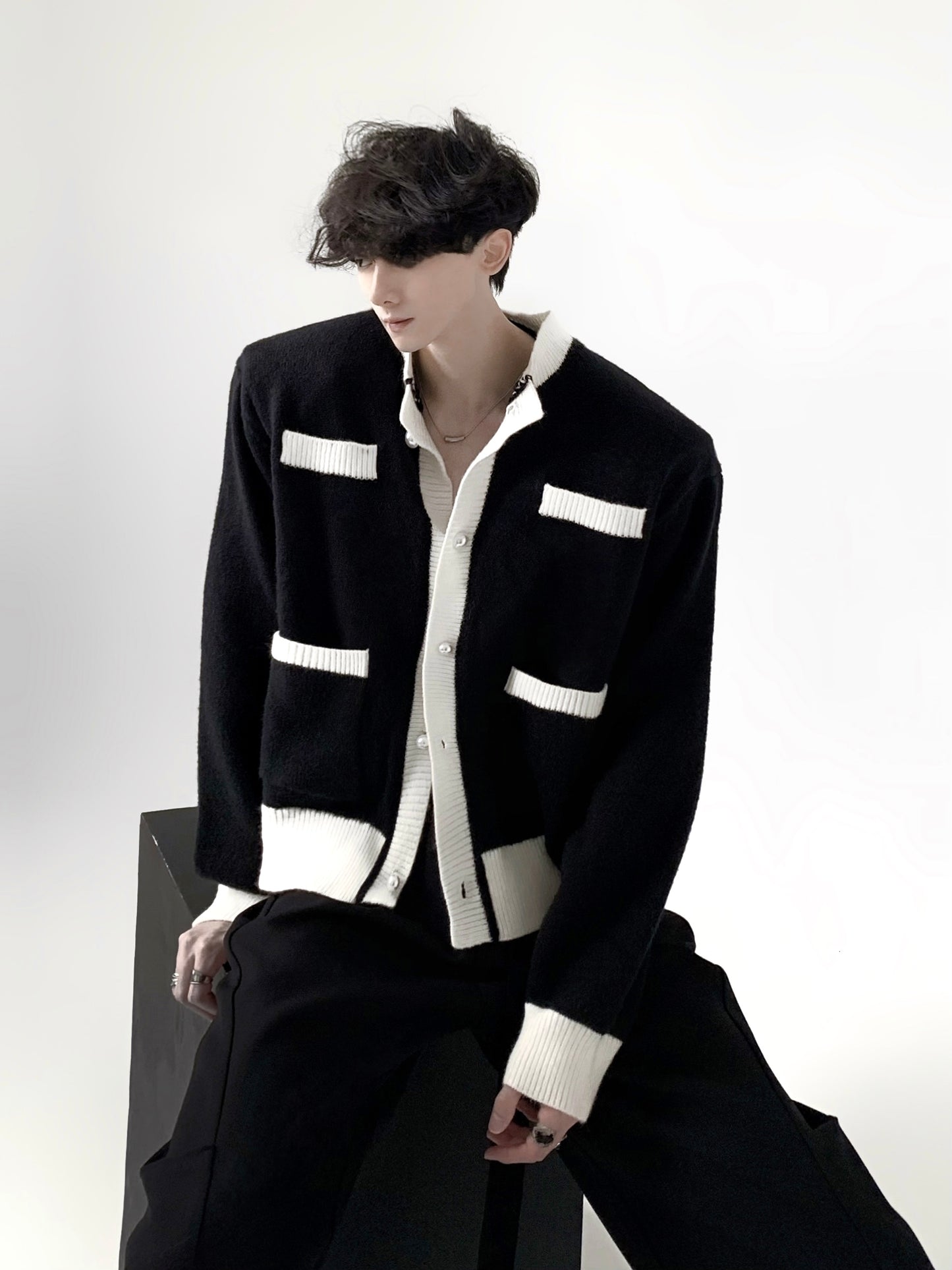 MONOCHROME CARDIGAN Z96