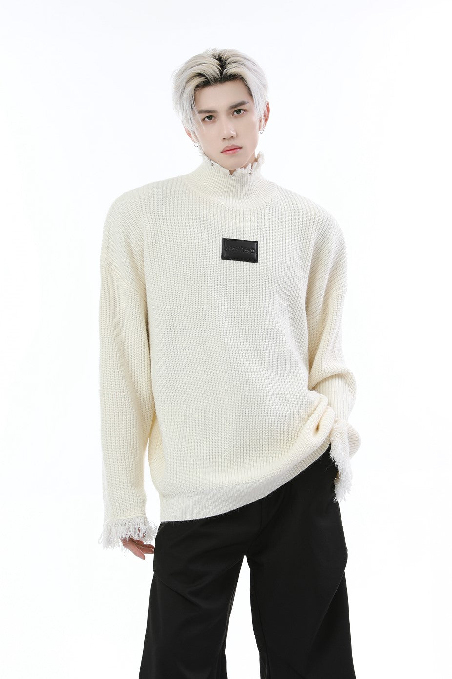 DAMAGED TURTLENECK KNIT Z173