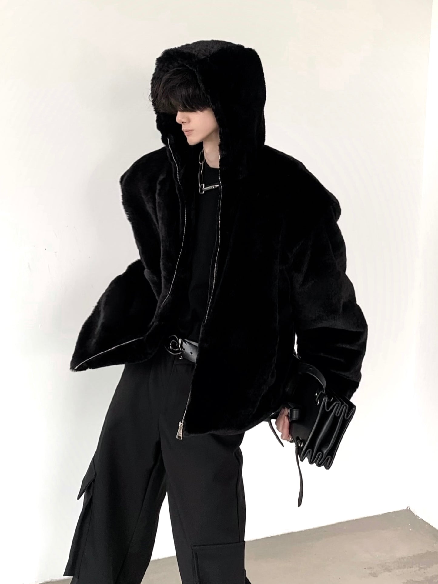 SHORT FUR PARKA Z90