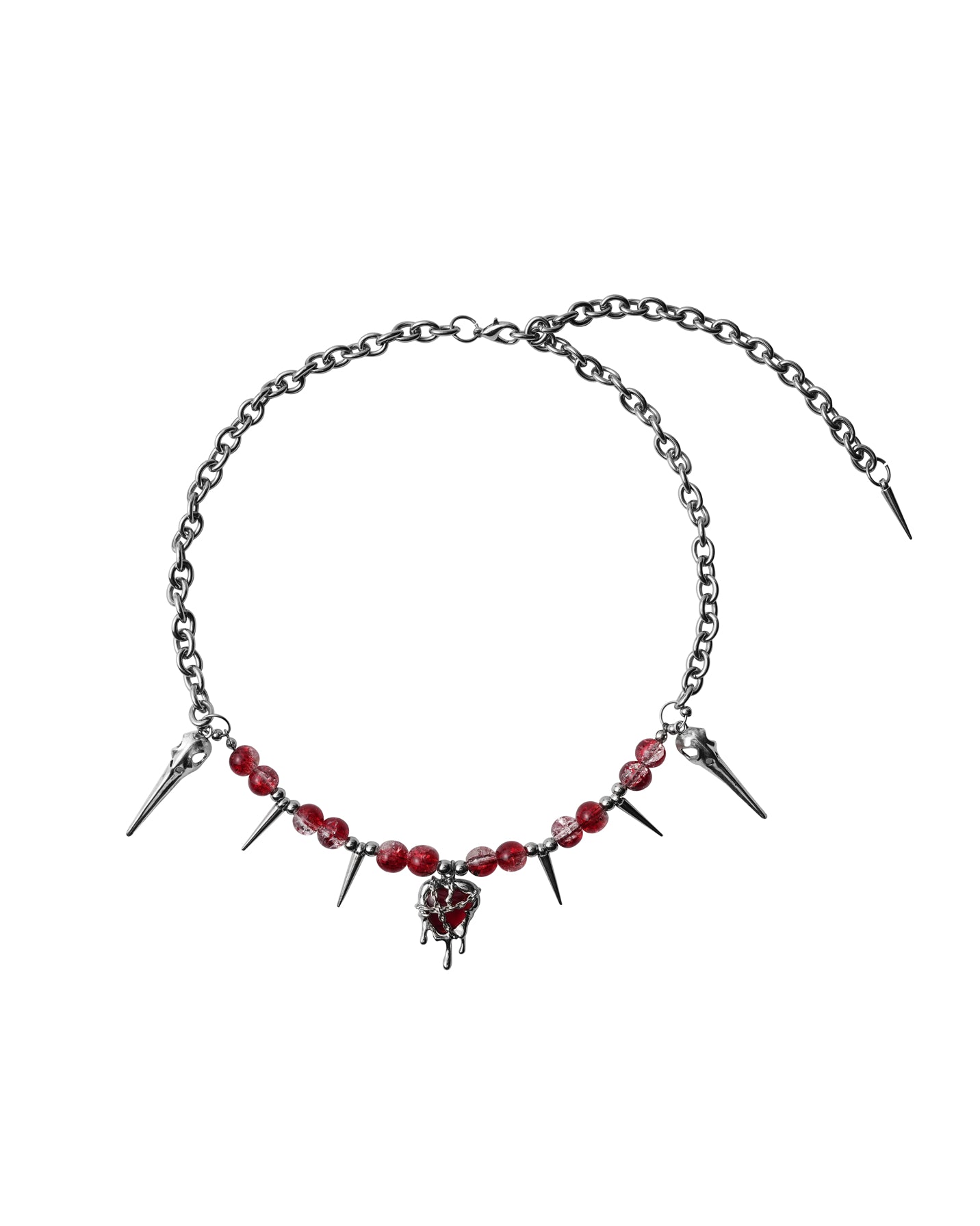 RED FANG BEAD NECKLACE Z12