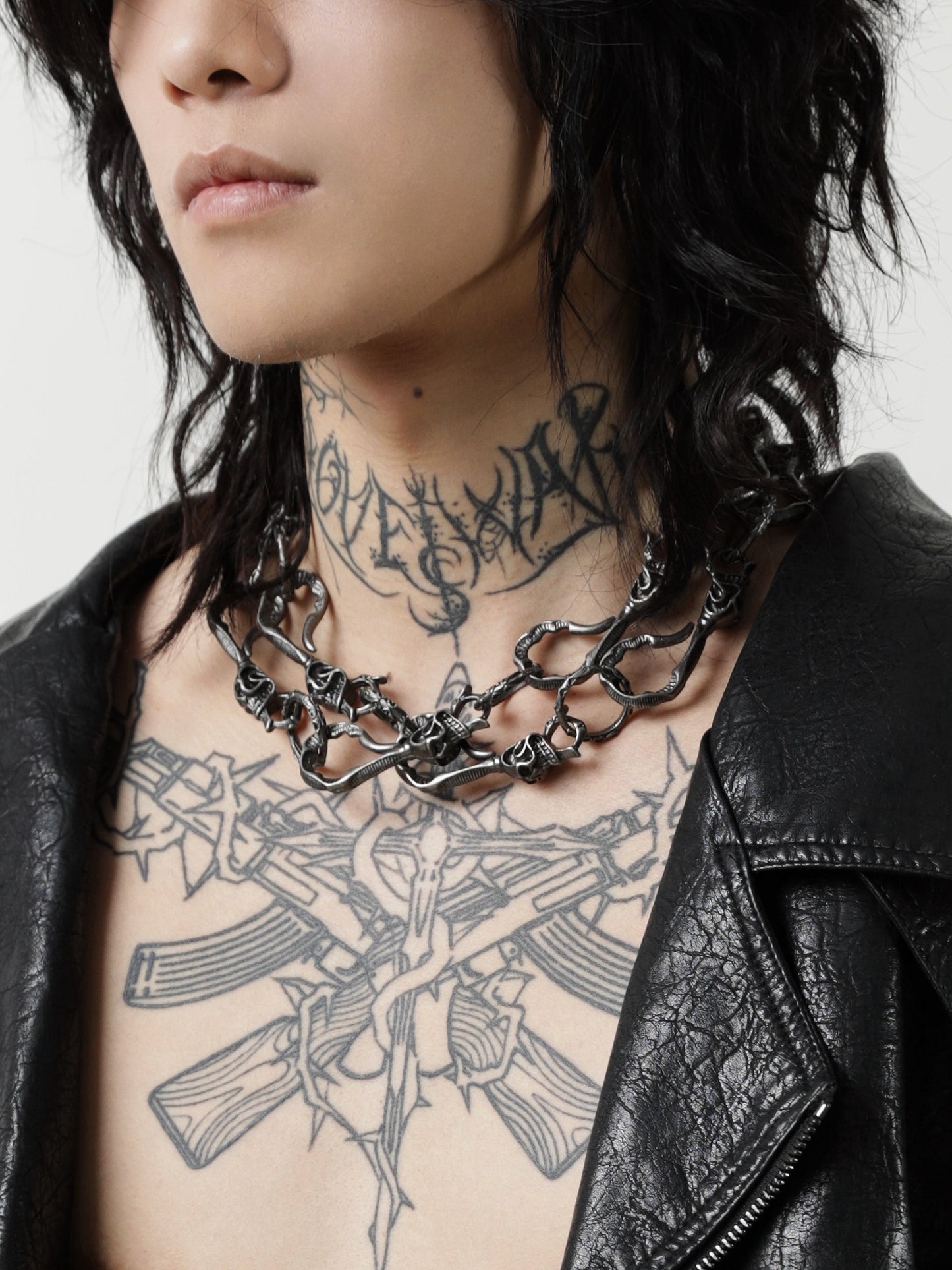 SKULL LOCK NECKLACE Z5